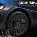 Tesla Model Y Wheel Covers 19 Inch, Helios Style Wheel Hub Caps,Matte Black ABS 19" Rim Hubcaps Compatible with Tesla Model Y 2021 2022 2023 2024 Gemini Wheel, Helios Style 19"For 2021-2024 Model Y