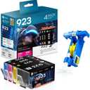 923 Ink Cartridges Combo Pack Compatible for HP OfficeJet 8120 8122e 8123 OfficeJet Pro 8130 8135e 8138e 8139e Printer (4 Pack, Black/Cyan/Magenta/Yellow)