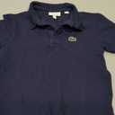Lacoste Boys' Boy (l1812) Short Sleeve Classic Pique Polo (Navy Blue, 8)
