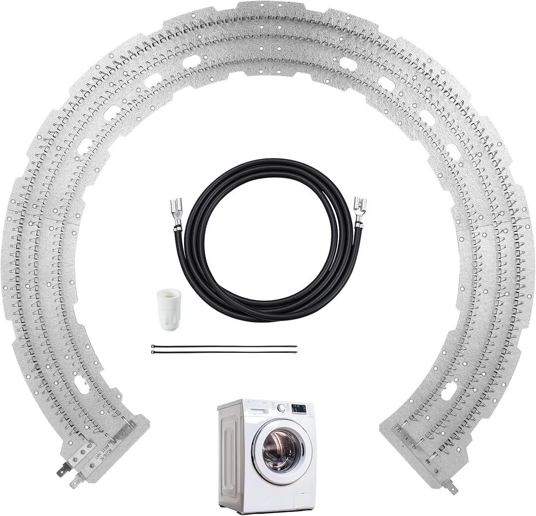 Gisafai WE11M10001 Dryer Heating Element with WE49X37037 Dryers Heater Wire Repair Kit Compatible with Most GE Dryer Laundry MICA Heater