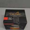 CnGlass Glass Teapot Stovetop Safe,30.4oz Clear Tea pot with Removable Filter Spout,Loose Leaf and Blooming Tea Maker