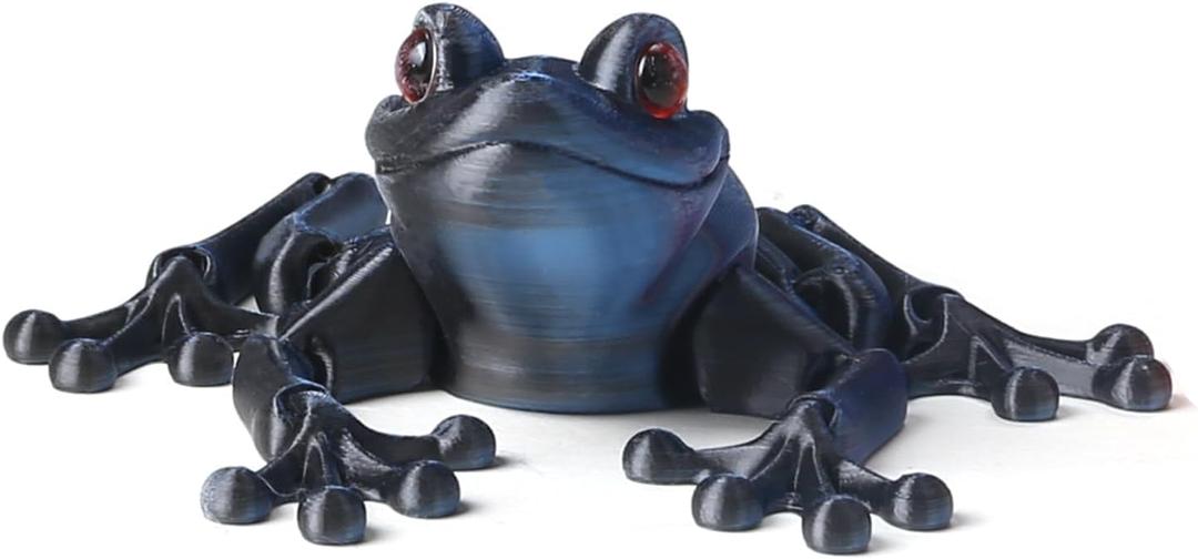 5 x Frog Toys 3D Printed - Realistic Jumping Frog Model with Movable Joints, STEM Educational Animal Toys, PLA Material, Science Classroom & Collectible Decor