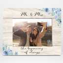 Orchroma Mr and Mrs Engagement Picture Frame,Wedding Gifts for Couples Newlyweds Bride Groom,Bridal Shower Gifts,Wedding Photo Frame 5x7