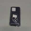 for Motorola G 5G 2025 Wallet Case with Credit Card Holder 360 Rotating Ring Stand Shockproof Protective Cover Snap Button Closure Case for Motorola Moto G 5G 2025. Blue YBK