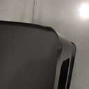 XIV Side Table, Small End Table, Modern Nightstand, Accent Bedside Table, 3 Tier Night Stands, Metal Bed Side Table for Living Room Bedroom Outdoor Entryway, No Assembly Required (Black, Square)