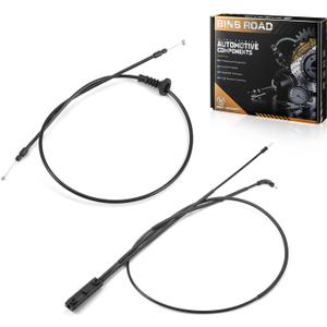 2Pcs Engine Hood Release Cable Wire 51237411315 + 51237313782 Compatible with BMW 320i 328i 428i F31 F80 F34 F32 F33 F36 (Front+Rear)