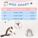 Supet Soft Air Mesh Cat Recovery Cone Alternative for Small Kittens, Lightweight Anti Scratch Head Cone