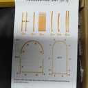Toolterritary 2 Metal Arch Backdrop Stand and 2 Cover Set, Sturdy 7.2FT, 6FT Party Backdrop Set, Wedding Arch Frame and Cover Set for Birthday, Baby Shower, Christmas, Anniversary (Beige)