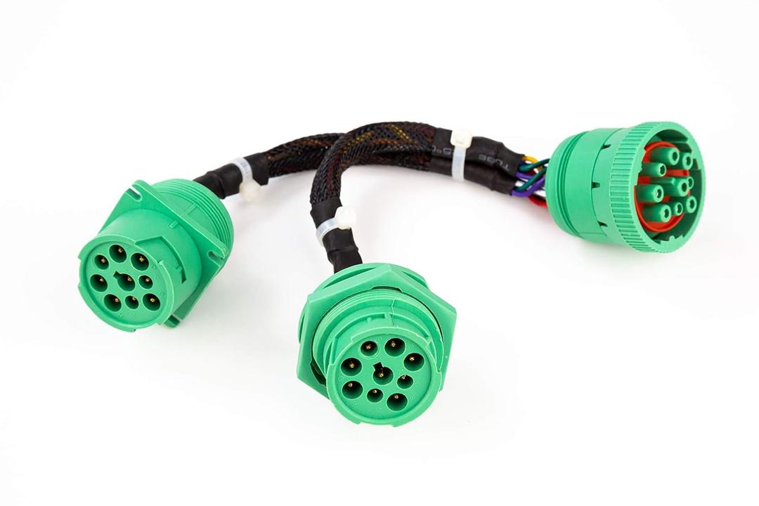 YPP TYPE2 SAE J939 Splitter Y Cable 9pin Data Power Extension Cable for Truck ELD GPS Tracker Diagnostic Tools