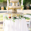 Tablecloth,4 Pack Size 32*43 White Tablecloth Polyester Round Table Cloth Stain and Wrinkle Resistant,Circle Washable Fabric Table Cover for Wedding Parties Banquet Dining