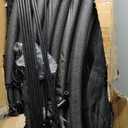 10Ft 8 Pcs Trampoline Curved Poles Replacement with Enclosure Net, Trampoline Curve Pole, Plastic T Connector, Fiberglass Rods, Mounting Hardware, Foam Padding