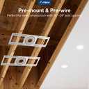 Amico 24 Pack 26 Inch New Construction Mounting Plate, Wafer Light Bracket