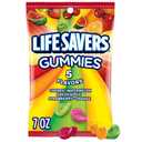 LIFE SAVERS 5 Flavors Gummies Candy Bag, 7 ounce (Pack of 12), Best By: 11/2026