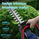 Hedge Trimmer Cordless,2-Speed,Brushless,Battery and Charger Included