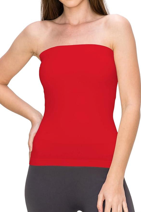 Womens Strapless Tube Top, Medium