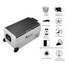 Alpicool T36 Dual Temperature Control 12 Volt Refrigerator 38 Quart Portable Car Fridge Freezer (-4F~68F) for Truck, RV, Boat, Camping and Travel