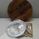 Rotating Bookshelf, 4 Tier Spinning Bookshelf Tower, 360 Display Unique Round Bookcase, Floor Standing Corner Revolving Bookshelf Storage Organizer for Small Spaces, Home Study Office, Gold