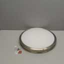 TOBUSA 18inch LED Flush Mount Ceiling Light, 50W 5600lm Bright Dimmable LED Ceiling Light Fixture, 2700K-6500K Adjusted, Modern Kitchen Light Fixture Ceiling for Living Room Bedroom, Brushed Nickle