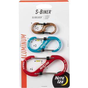 Nite Ize S-Biner SlideLock Stainless Steel Dual Locking Carabiner - S-Biner Key Holder with Locking Gate - Carabiner Organizer for Keys & Camping Accessories - Assorted Sizes, Black (1 Pack) Nite Ize S-Biner SlideLock Stainless Steel Dual Locking Carabiner - S-Biner Key Holder with Locking Gate - Carabiner Organizer for Keys & Camping Accessories - Assorted Sizes, Black (1 Pack)