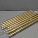Heavy Duty Curtain Rods for Windows 48 to 84 Inch, 1 Inch Adjustable Gold Curtain Rod Set with Easy Installation and Modern Design (A1,Gold,30-90")