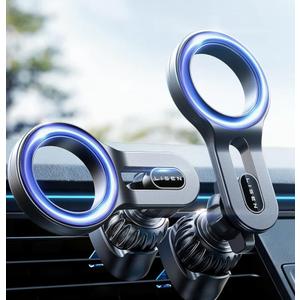 LISEN for MagSafe Car Mount, 2026 Magnetic Phone Holders for Car Air Vent Phone Mount [Ultra-Magnetic] Hands Free Cell Phone Holder Car Accessories Gifts for Men Women fit iPhone 17 16 15 14 13 12 Pro