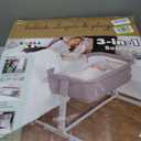 3 in 1 Baby Bassinet, Bedside Sleeper, & Playpen, Easy Folding Portable Crib (Grey)- KoolaBaby (Bassinet)