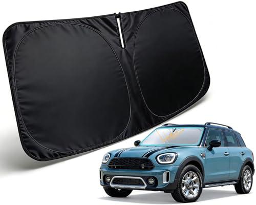 PAIMOHO Windshield Sun Shade for 2017-2026 Mini Countryman Cooper F60 Accessories, Car Front Window Sun Visor & Heat Shield | 420D Sunshade Protection Blocks UV Rays Keep Your Car Cooler