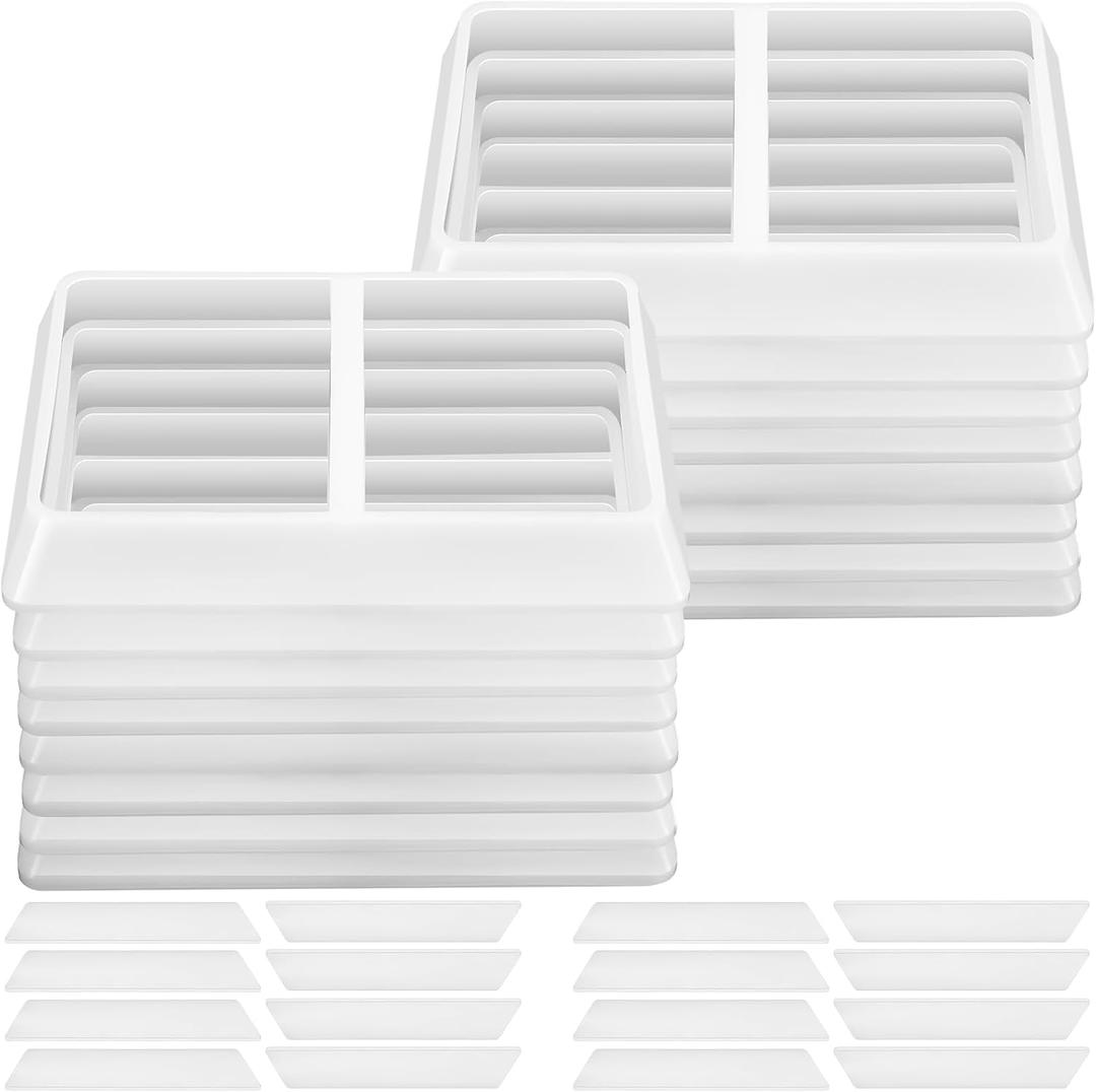 16 Set Tray Dividers for Freeze Dryer White Medium Tray Dividers, Compatible with Harvest Right Freeze Dryer Accessories(fit 4 Medium Trays)
