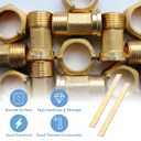 uxcell 2 Pcs H62 Brass Flat Bar Stock, 0.12"x0.75"x8" Square Metal Solid Brass Bars for Knife Making DIY Handicrafts Architectural Decoration Industry Thermal Conductivity