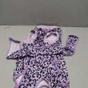Kuoser Dog Recovery Suit for Dogs After Surgery, Professional Surgical Onesie for Female Male Dogs Spay Neuter, Soft Dog Surgery Suit Bodysuit for Abdominal Wounds Skin Disease, Purple Leopard L