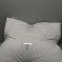 MIULEE 26x26 Euro Pillow Inserts,Set of 2 Down Feather Throw Pillows for Couch Sofa Bed, Decorative Fluffy Throw Pillow Inserts Cotton Fabric,White