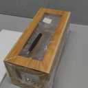 Bamboo and Acrylic Drawer Tea Bag Holder- Durable & Elegant Tea Bag Storage Holder for Kitchen Countertop, Space-Saving Tea Drawer Organizer