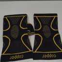 Copper Knee Braces with Strap for Knee Pain Women and Men(2 Pack), Knee Compression Sleeve for Arthritis, ACL, Meniscus Tear, Joint Pain Relief, Knee Support for Working, Running, Weightlifting(M)