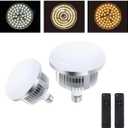2Pack 85W Photography Light Bulb 3000-6000K Dimmable Tricolor LED Bulbs for Softbox Bulb in E27/26 Socket for Photography Photo Video Studio Lighting