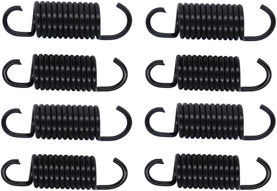 Yoogu 2-1/2 inch (Pack of 8) Overall Length Spring Furniture Replacement Extension Tension Springs Part for Recliner Sofa Trundle Bed Black (12 Turn)