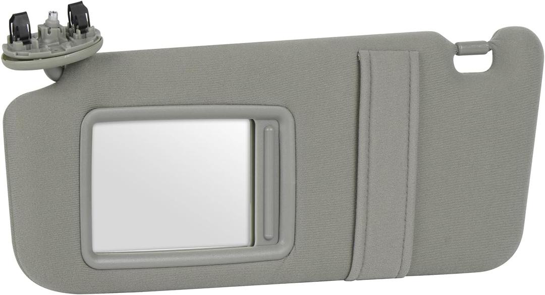 Youxmoto Sun Visor Left Driver Side for Toyota Camry 2007 2008 2009 2010 2011 Without Sunroof, Grey Replaces # 74320-06780-B0, 74320-33B81-B0
