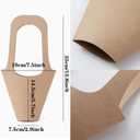 Tergy 50Packs Kraft Paper Flowers Gift Bags Brown Hanging Bouquet Wrapping Bags for Home Decoration (14Inches), 1 count
