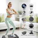 Vibration Plate Exercise Machine, Shake Plate, Vibration Plate for Lymphatic Drainage & Weight Loss, 250 Speed Levels, 400 Lbs Capacity Whole Body Vibrating Plate Workout with Fitness Resistance Band
