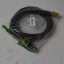 Giraffe Hybrid Leader Hose 5/8" x 6ft Custom Length, No Kink, Flexible, Leakproof Water Hose with Female to Female Fittings, 600 Burst PSI (Black and Orange)