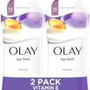 Olay Body Wash for Women, Age Defying with Vitamin E, 24hr Moisturizing, Hydrating & Refreshing, B3 Vitamin Complex, Free of Parabens & Phthalates, For All Skin Types, Scented, 22 fl oz (Pack of 2)