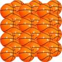 Chivao 24 Pieces 16 Inch Basketball Beach Balls Inflatable Beach Balls Bulk Sports Themed Party Favors Pool Float Toy for Birthday Party Decoration Supplies Outdoor Summer Swimming