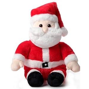 Bearington Mr. Santa Claus Christmas Stuffed Animal - 16" Kringle Plush Toy Santas with Soft Fabric, Inner Bean Bags and Floppy Body for Holiday Décor, Kids, Teens Giving