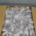 48 Pack Plastic Ribbed Champagne Flutes, 9 Oz Stemless Disposable Clear Plastic Toasting Glasses Shatterproof Recyclable and BPA-Free Perfect For Wedding