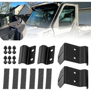 KANGIKX Upper Winshield Pro-fit Cage Light Bar Brackets Curved Straight 50 inch LED Brackets fit for 2013-2020 Polaris Ranger 500 570 XP 900 XP 1000