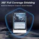 400 Pack Card Sleeves, 200 Matte White Trading Card Sleeve and 200 Inner Sleeves Ideal for Double-Sleeving, Fit for MTG, TCG and Game Cards