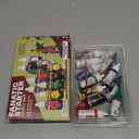 The Army Painter Warpaints Fanatic: Starter Set Combo, 11 paints: 7 acrylic colours, 2 Metallics, 1 Wash, 2 Brushes & 1 Free Miniature figure, For models and miniature painting