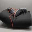 KSIIA Extra Large Dog Bed for Crate Pad Waterproof Dog Bed with Removable Washable Cover, Egg Crate Foam and Non-Slip Bottom, 47x29 Inch, Dark Gray