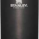 Stanley Adventure-To-Go Vacuum Bottle 1.4 qt | Wide Mouth with Leakproof Cup Lid | Keep Drinks Hot or Cold | Packable for Travel | Insulated Stainless Steel Thermal Bottle | BPA-Free | Charcoal Glow