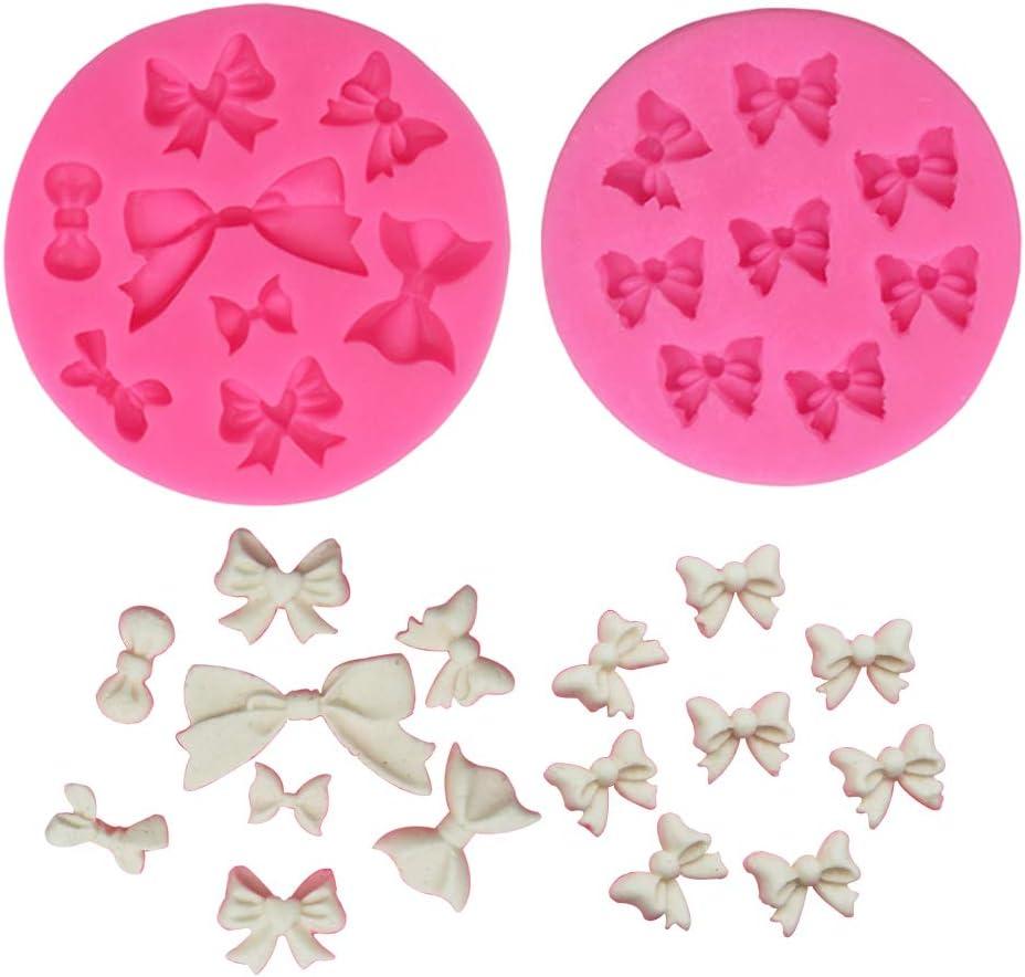 Mini Bow Silicone Fondant Mold Bowknot Candy Chocolate Mold Cake Cupcake Decoration For Birthday Party