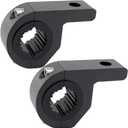 Motorcycle Bull Bar Mounting Bracket 2PCS Horizontal Light Mount Clamp Kit for 0.75" /0.87"/1.1"/1.25" Tubes fit for LED Driving Lights, Spotlights Fits Truck, ATV, & Motorcycle Crash Bars